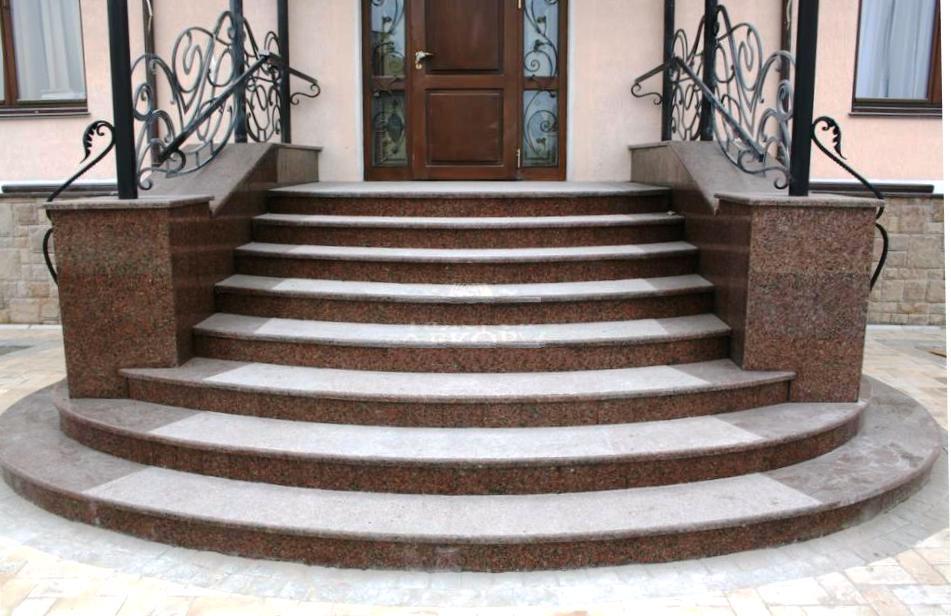 облицовки крыльца гранитом